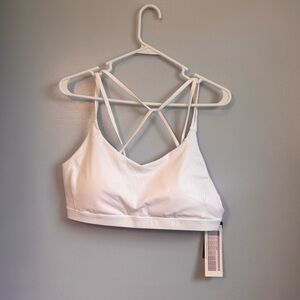 Calia White Strappy Women’s Bralette - Comfortable Everyday Support. Sz XL
